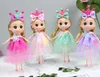 Princess Wedding Doll Backpack Keychain Keyring Pendants Charm Toy throw favors Children Kids Gifts baby dolls 18cm