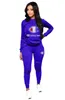 Brief Drucken Trainingsanzug Frauen Plus Größe 3XL Sweatsuit Hoodies Tops und Hosen Anzüge Casual 2 stücke Outfits Zwei Stück set Top Qualität