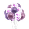 12 Zoll 15 Stück/Set Konfetti-Luftballons, transparenter Latex-Ballon mit Gold-Silber-Mix-Konfetti für Hochzeitsfeier, Geburtstagsdekoration