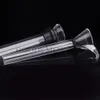 Slides masculinos de vidro e estilo de funil Slide de haste feminina com downstem simples de borracha preta para tubos de vidro de bong de vidro de água