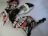 Juego de carenados blancos y negros para Honda CBR900RR 2002 2003 CBR954 kit de carenado 02 03 CBR954RR CBR 954RR QQ76