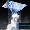 Systèmes de douche à effet de pluie de luxe Pomme de douche LED dissimulée Robinets de cascade de massage Jets de pulvérisation de corps de 4 pouces pour salle de bain Ensemble de douche 3903658