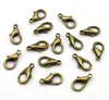 1000pcs / lot Apreciação Jóias Lobster Fechos Hooks Gold / Silver / Bronze Para fazer jóias Pulseira Colar de cadeia 14 milímetros DIY