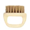 Men039s Mustasch Beard Brush Barber Salon Hair Sweep Brush Rakning Ansikt Hår Nacke Face Duster Brush för frisör110738