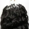 10quot 14quot 18quot 22quot 24quot 7a Micro Loop Бразильские наращивания 100G Девственные вьющиеся китайские волосы Micro Loop Hair Ext2183654
