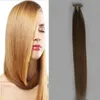 100g Remy Pre Bonded Human Hair Extension Silky Rak Professionell Salon Fusion Färgglada Hårstil 14 "16" 18 "20" 22 "