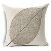 Moderna semplice pianta decorativa federa per sedia vita quadrata 45 x 45 cm cotone lino fodera per cuscino tessili per la casa