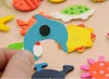 Household Useful Sticker Originality Wooden Fridge Magnets Super Strong Adsorption Force Refrigerator Magnet For Baby Education SN1571