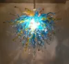Prachtige hangende kristallen kroonluchter hanglampen voor thuis bruiloft Murano glazen plafondlampen LED-licht kroonluchter kunstdecoratie