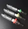 DHL Free! Mini Nectar Collector Kit with 10/14/18mm Quartz Nail Tip Mini Glass Pipes Smoking Pipe Concentrate Pipes