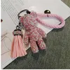 CX-Shirling Cute Bling Full CZ Rhinestones Animal Keychain Car Key Chain Ring Pendant For Bag Charm Hotsale Gifts