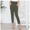 Spring Summer High Waist Harem Pants Women Plaid Business Style Long Casual Female Office Lady Black Trousers Plus Sizes