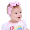 Stripe Butterfly Bowtie Baby Headband Hair Band Headwear Mode Tillbehör till Baby Kids Present Drop Shipping