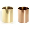 400ml Nordic Style Brass Gold Vase Rostfritt Stål Cylinder Penhållare För skrivbord Arrangörer och Stativ Multi Använd Pencil Pothållare Cup Innehåll