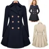 Whole2017 Especially Long Trench Coat for Women Double Breasted Slim Female Wind Breaker Outerwear Spring Autumn Trenchcoat J8105380