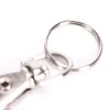 10st Sil Silver Metal Classic Key Chain Diy Bag Jewelry Ring Swivel Hummer Clam Clips Key Hooks Keychain Split Ring Wholeales304R