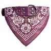 Hundedreieck Speicheltuch Welpenserviette Halstuch Bandana mit Lederhalsband Halstuch Verstellbarer Welpenkatzenschal 5 Größen EEA333