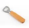 Köksflaskan Öppna Verktyg Trähandtag Ölöppnare Bar Verktyg Soda Ölflaska Cap Opener Wine Bottle Opener Tool