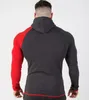 Mens Running Jackets Hoodie Sweatshirts Sport Hoodies Bodybuilding Fitness Men's Exercise Workout Jacket Gym Clothing