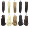 vendita calda Coda di cavallo sintetica Clip nelle estensioni dei capelli Coda di cavallo 50 cm 90 g pezzi di capelli lisci sintetici più 8 colori Opzionale FZP24