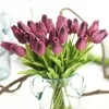 5Pcs Artificial Tulips fake Flowers fleur artificielles mini Tulip flores artificiales for Home Wedding decoration cheap Flower