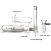Wasserpfeifen 9" ASH CATCHER mit 14/18 Downstem und 14 mm Kopf Raucherzubehör Ashcatcher für Rigs Pfeifenglasbong