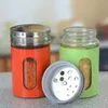 80ML Spice Bottle Powder Shaker Bottle Shaker with Paint Coated Stainless Steel Cover Adjustable Lid 4 Colors1381713