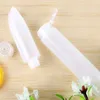 30ml 50ml transparent mjuk lotion kosmetisk rörbehållare, klämma plastflaska, resande schampo rörförpackning F577