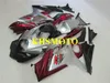 Wtrysk Motocykl Motocykl Motocykl Zestaw do SUZUKI GSXR1000 K7 07 08 GSXR 1000 2007 2008 ABS Red Silver Fairings Set + Prezenty SX28