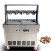 BEIJAMEI yogurt fruit fry fried ice cream roll rolling machine Food Processing commercial frozen yogurt rolls machines