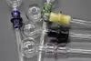ON Balancer Bunter Glas-Ölbrenner, große Bubbler-Wasserpfeifen, dicke Pyrex-Ölbrennerpfeife, 14 cm Länge, 10 mm Außendurchmesser, Handrauchpfeifen aus Glas