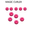 Mjuk gummi magi hår curler diy hår rullar hår styling verktyg resa hem använda makeup skönhet verktyg mjuk silikon rosa curler