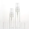 10 ML Mini Recarregável De Vidro Transparente Perfume Garrafa Vazada Da Amostra 10CC Bomba Cosmética Atomizador Tubo Tubo LX1178