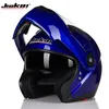 Classic Dual Visor Motorcykelhjälm Jiekai 115 Modell Vänd upp motorcykelhjälmen Dot godkänd säkerhet Casco6708307