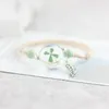 Gedroogde bloem plant specimen armband glazen bal paardebloem gypsophila geschenken vrouwen drop schip