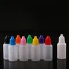 LDPE Needle Bottles with Childproof Safety Cap and Short Thick Dropper tip 3ml/5ml/10ml/15ml/20ml/30ml/50ml E Liquid Dropper Bottle