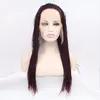 Neue modische geflochtene Lace-Front-Perücke mit Babyhaar senegalesische 2X TwistWig Schwarz-Braun-Farben synthetische Lace-Front-Perücke für Frauen