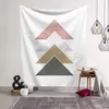 home dorm living room decoration pink geometric tapestry marble quotes wall hanging tenture decorative cloth tapestries