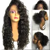 Loose Deep Wave 360 ​​Koronki Wig Frontal Pre zepsuty brazylijskie koronki przednie peruki Ludzkie włosy naturalne dla czarnych kobiet 150% gęstości