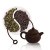 Предпочтение Высококачественное новое творческое силиконовое чайное пакет с чаем кастрюли с формой чайного фильтра Инфузиры безопасные чистые 1 ПК