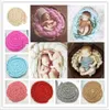 4M nouveau-né laine torsion corde Photo accessoires toile de fond fond bébé photographie Prop couverture à la main Crochet tricoté Costume couverture 23 couleurs