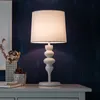 Nowoczesny Masiero Ewa Stół Lampa Biały Czarny Tkanina Lampa Shade Mocowanie Biurko Lekkie Salonowe Pokój Bedside Foyer Sypialnia Lekki barokowy styl