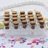 10X18X5MM 0.5ML Vials Clear Glass Bottles Mini Tiny Jars Bottles With Corks Miniature Glass Bottle With Cork Empty Sample Jars Small