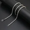 Collana da 10 pezzi super bassa in acciaio inossidabile argento 24 2mm 3mm 4mm catena 218N