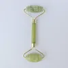 Draagbare Praktische 100% Jade Facial Massager Roller Face Lift Anti Rimpel Gezichtsontspanning Lift Afslanken Wiel Schoonheid Stick