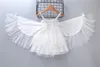 2018 Ropa para niños Alas de cisne extraíbles Vestidos de fiesta de princesa para niñas Vestido de verano Tutu Vestidos para niños para niñas Ropa para niñas pequeñas