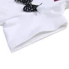 Новорожденный девочка одежда лето папа маленькая девочка Письмо печати комбинезон Комбинезон с коротким рукавом One-pieces наряд хлопок младенческой Детская одежда