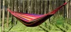 Hammock Portable Outdoor Hammock Jardim Esportes Casa Viagem Camping Balanço Lona Stripe Hang Bed Hammock Vermelho, Azul 190 x 80cm To800