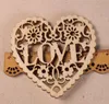 20 adet 8 cm Doğal Aşk Kalp Kolye Oyma Bezemeler Shabby Chic Düğün El Sanatları Ev Dekorasyonu