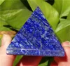 Decorazione per la casa cristallo naturale lavoro manuale piramide intero lapis naturale lapis lazuli gemstone cristallo piramide punto guarigione afghani2126114